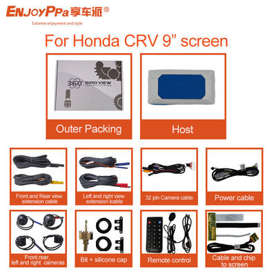 Système panoramique de caméra de voiture à 360 degrés pour Honda CRV 9 pouces