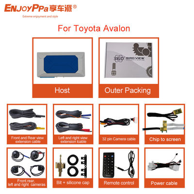 Système de caméra de voiture à vue d'oiseau à 360 degrés pour Toyota Avalon 4 Way Driving Recorder