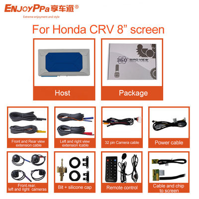 Assistance au stationnement Système de caméra 360 pour véhicule imperméable à l'eau Honda CRV