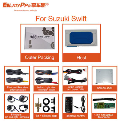 Système de caméra de voiture imperméable à l'eau à 360 degrés avec enregistrement en boucle pour Suzuki Swift