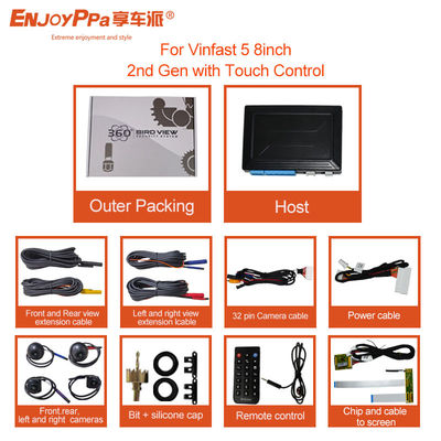Vue complète HD Système de caméra Fish Eye 360 Parking plus sûr pour Vinfast 5