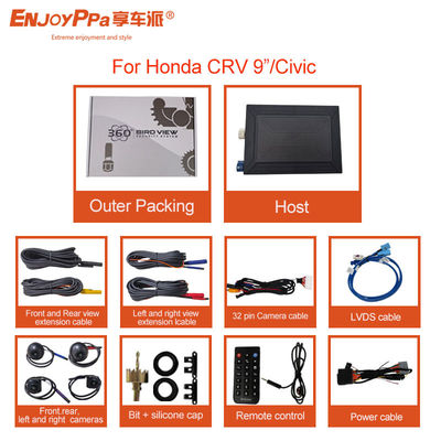 Système de caméra de voiture à vision nocturne 360p pour Honda Civic